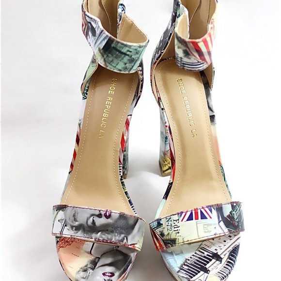 Open Toe Lug Sole Platform Sandals - Picture 4 of 5